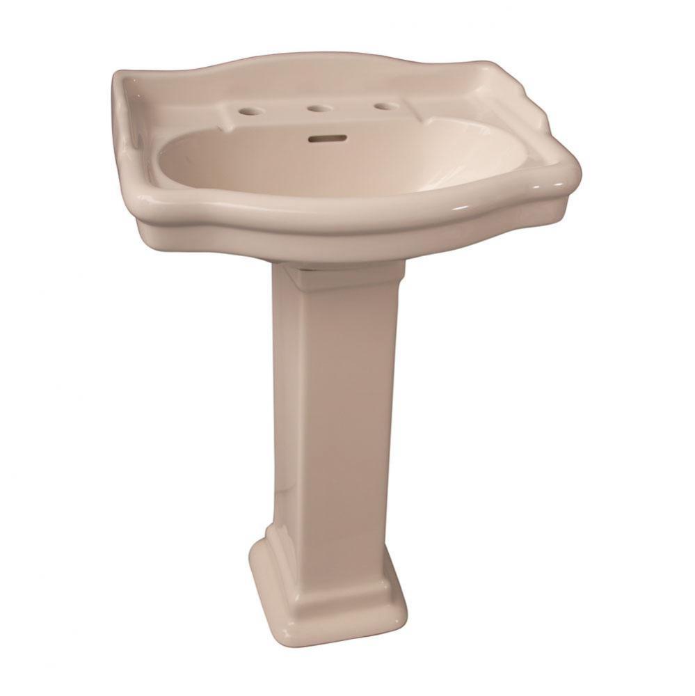 Stanford 600 Pedestal Lavatory, 8''cc, Bisque