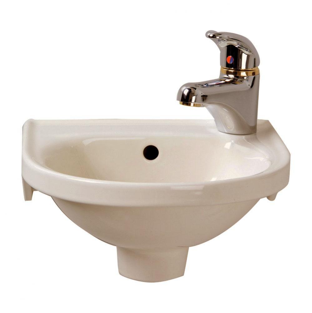 Rosanna Wall Hung Basin, Right Hole, w/Hangers, Bisque