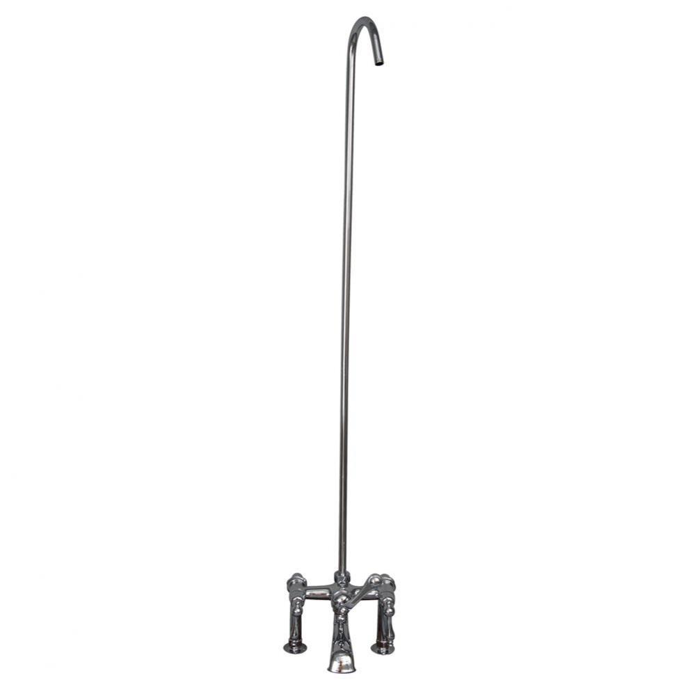 Elephant Spout, 6'' Mounts, 62''  Riser, Metal Lvr Hdle, CP