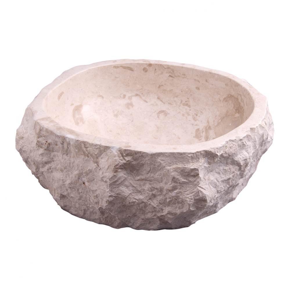 Elbrus Marble Above Counter Basin, Cream