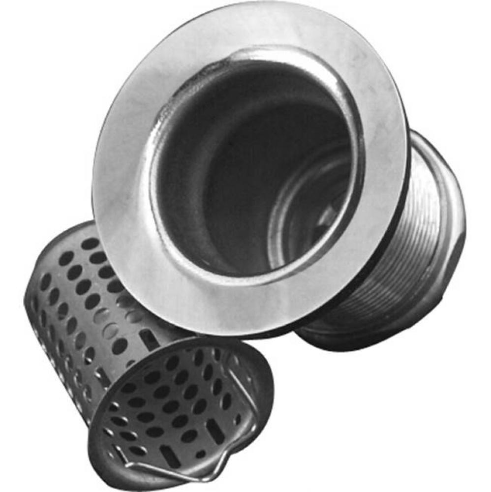 Basket Strainer, 2'',  Polished Chrome