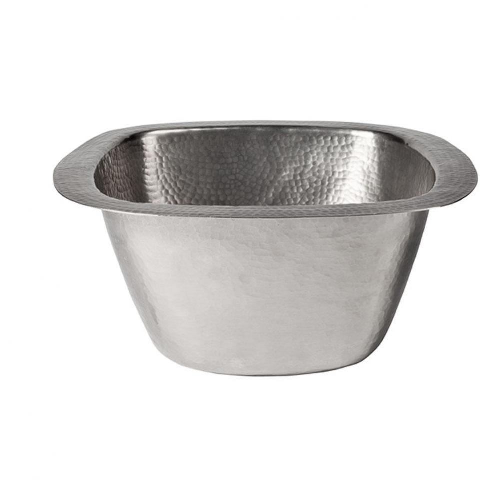 Tamsin 15'' Square Bar/Prep Sink-Hammered Pewter