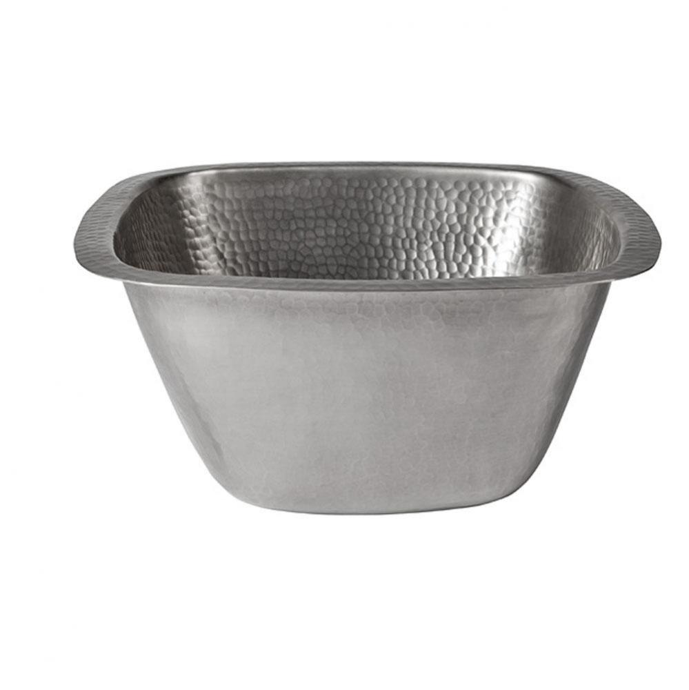 Symone 13'' Square Bar/Prep Sink-Hammered Pewter