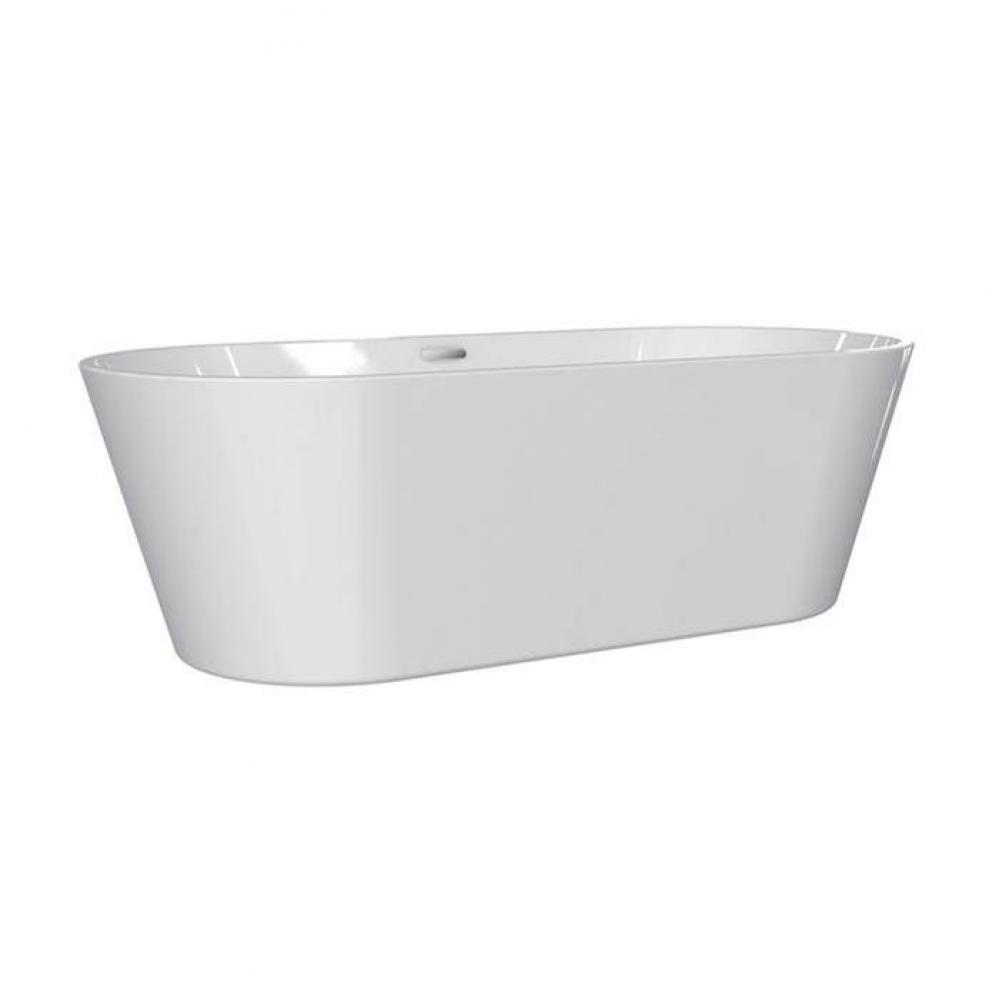 Orrick Freestandin AC Oval Tub63'' WH, Internal Drain, CP