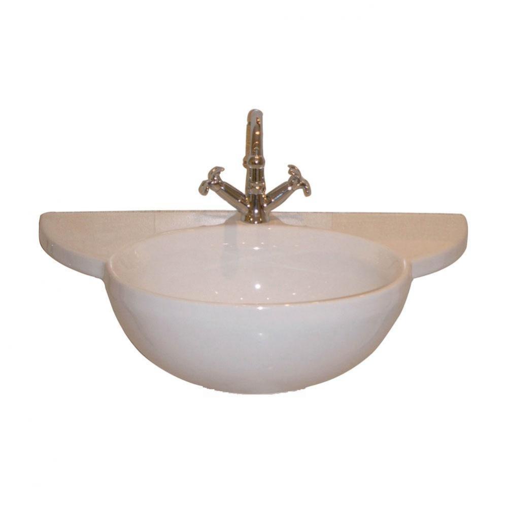 Des 810 Basin Only 32'' with 1 faucet hole, WHITE