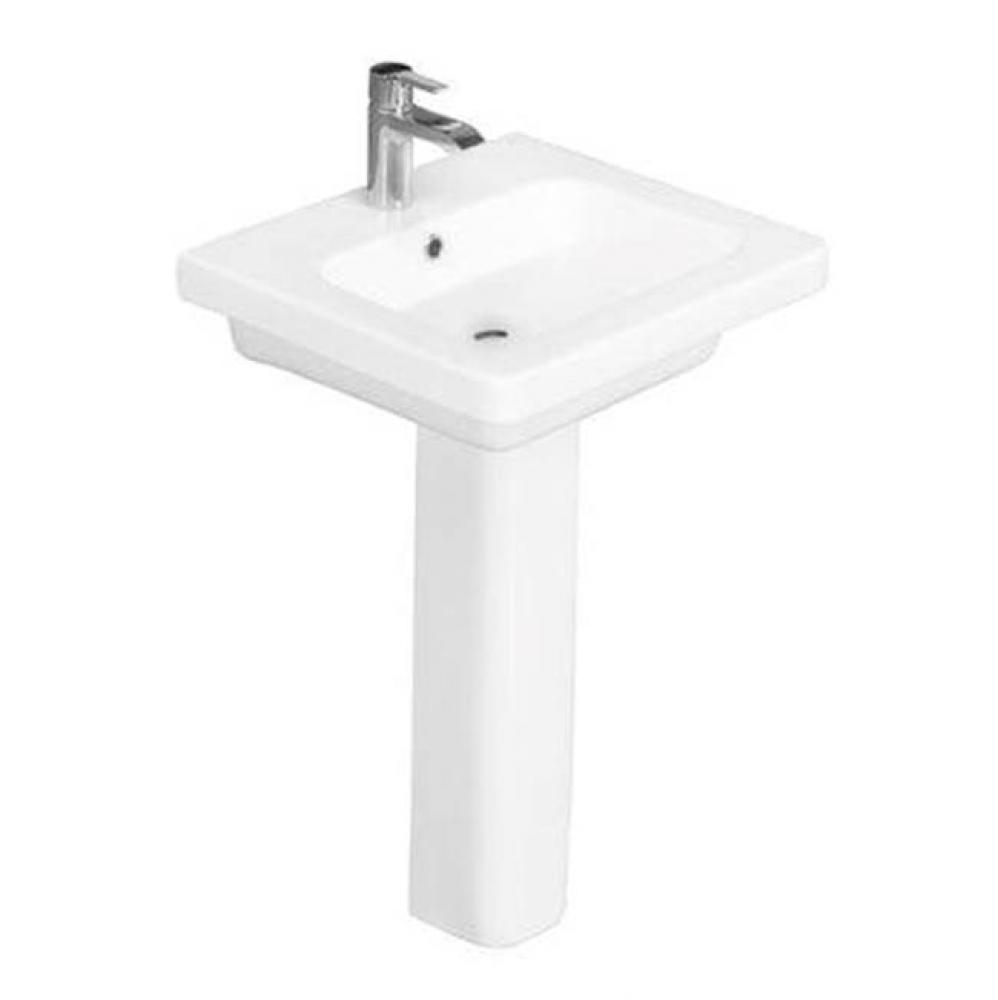 Resort 500 Pedestal Lavatory, White-4'' Center Set