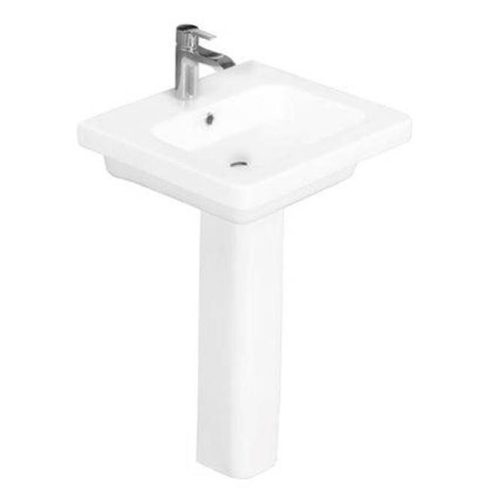 Resort 550 Pedestal Lavatory, White-4'' Centerset