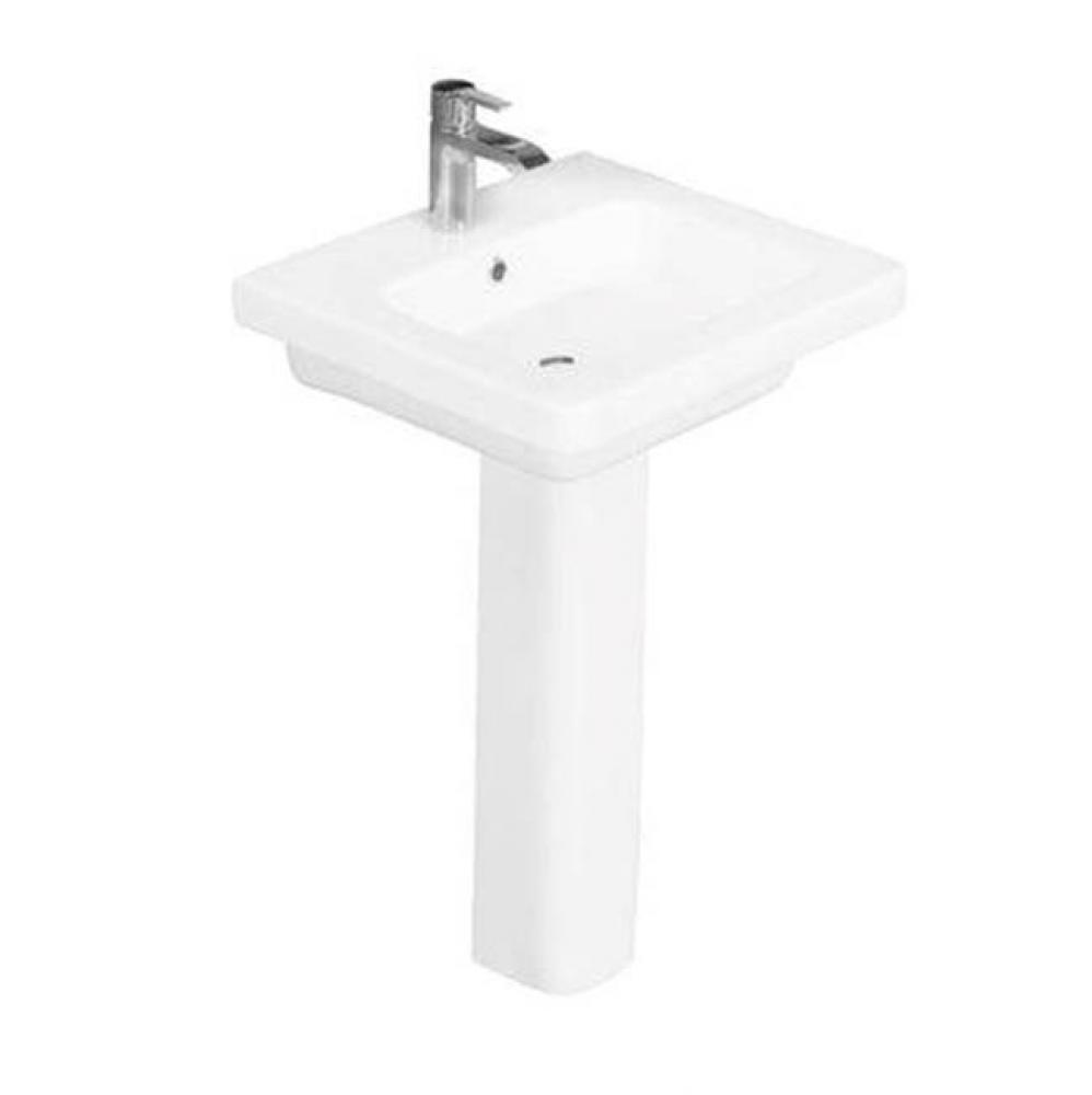 Resort 650 Pedestal Lavatory, White-4'' Center Set