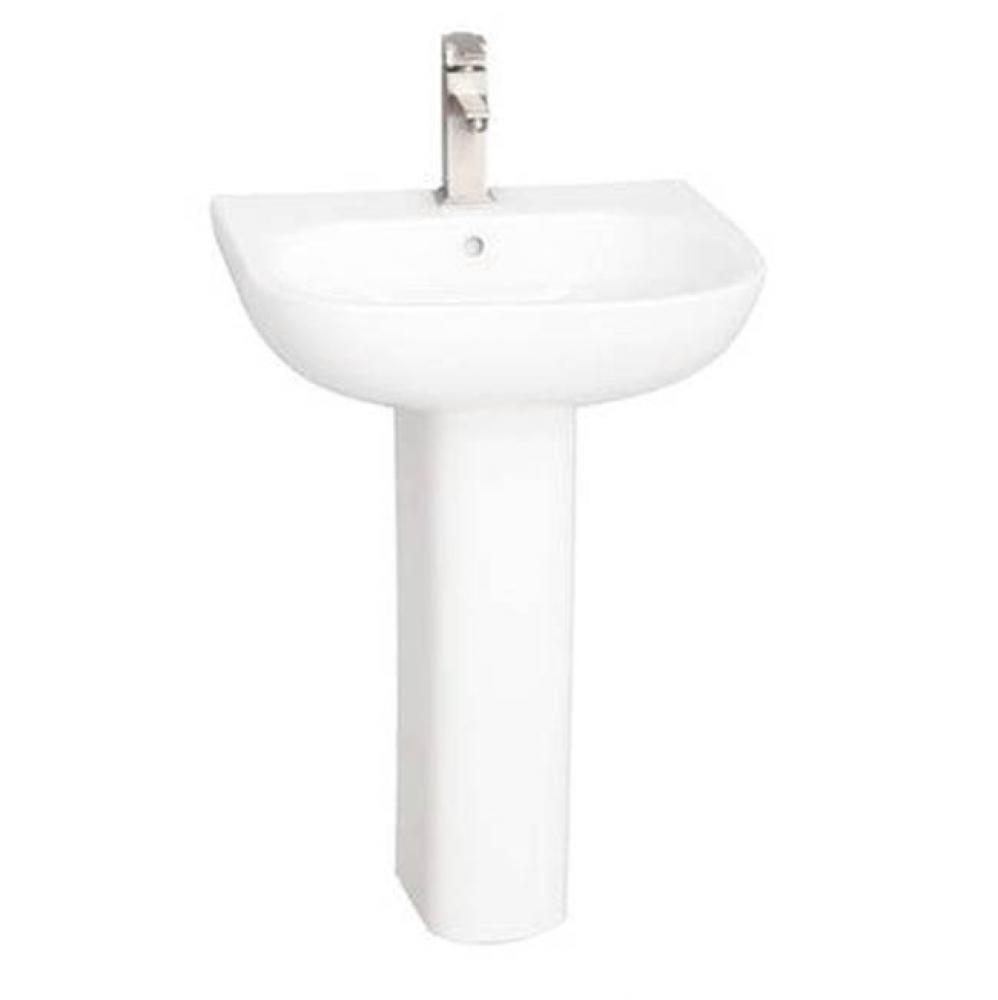 Tonique 550 Pedestal Lavatory  White-4'' Centerset