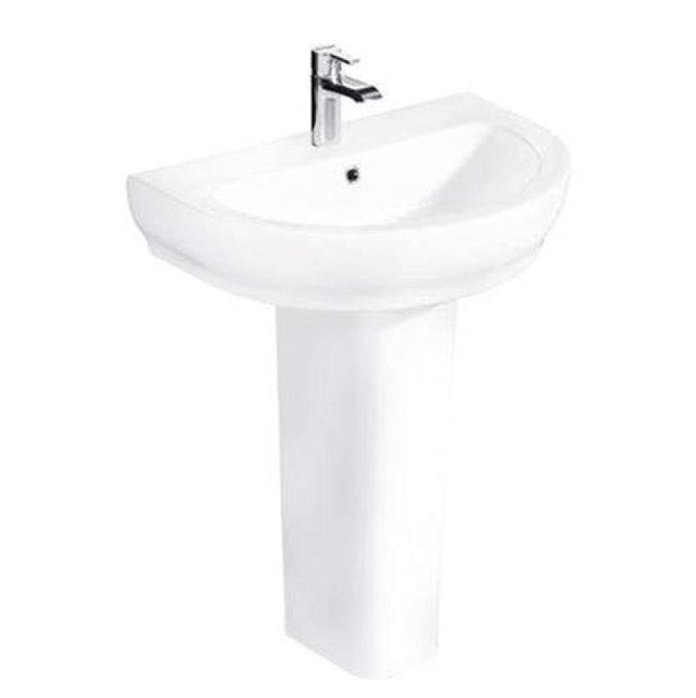 Harmony 800 Pedestal LavatoryWhite-4'' Centerset