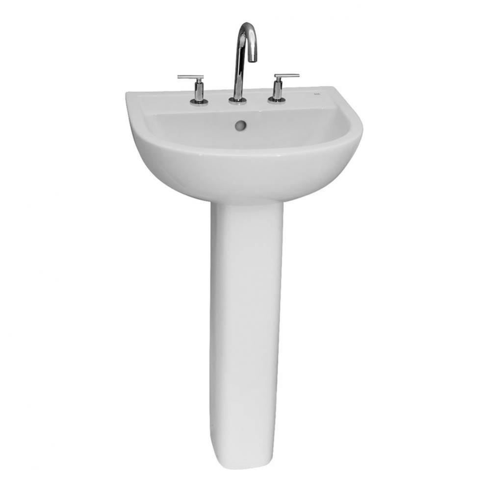 Compact 545 Pedestal Lavatory 6'' Mini Spread, White