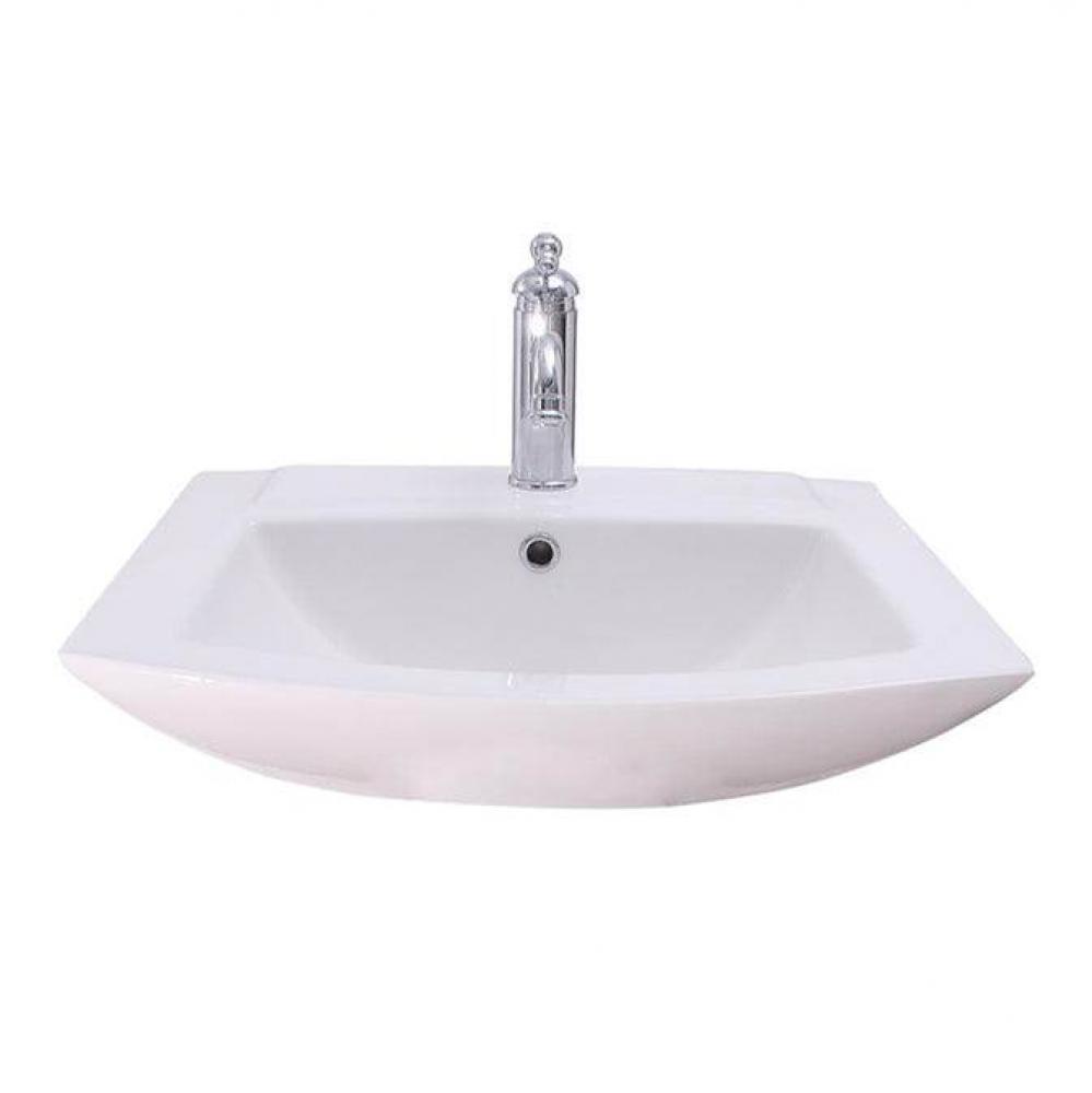 Burke Basin Only for 4'' CC Overflow, White