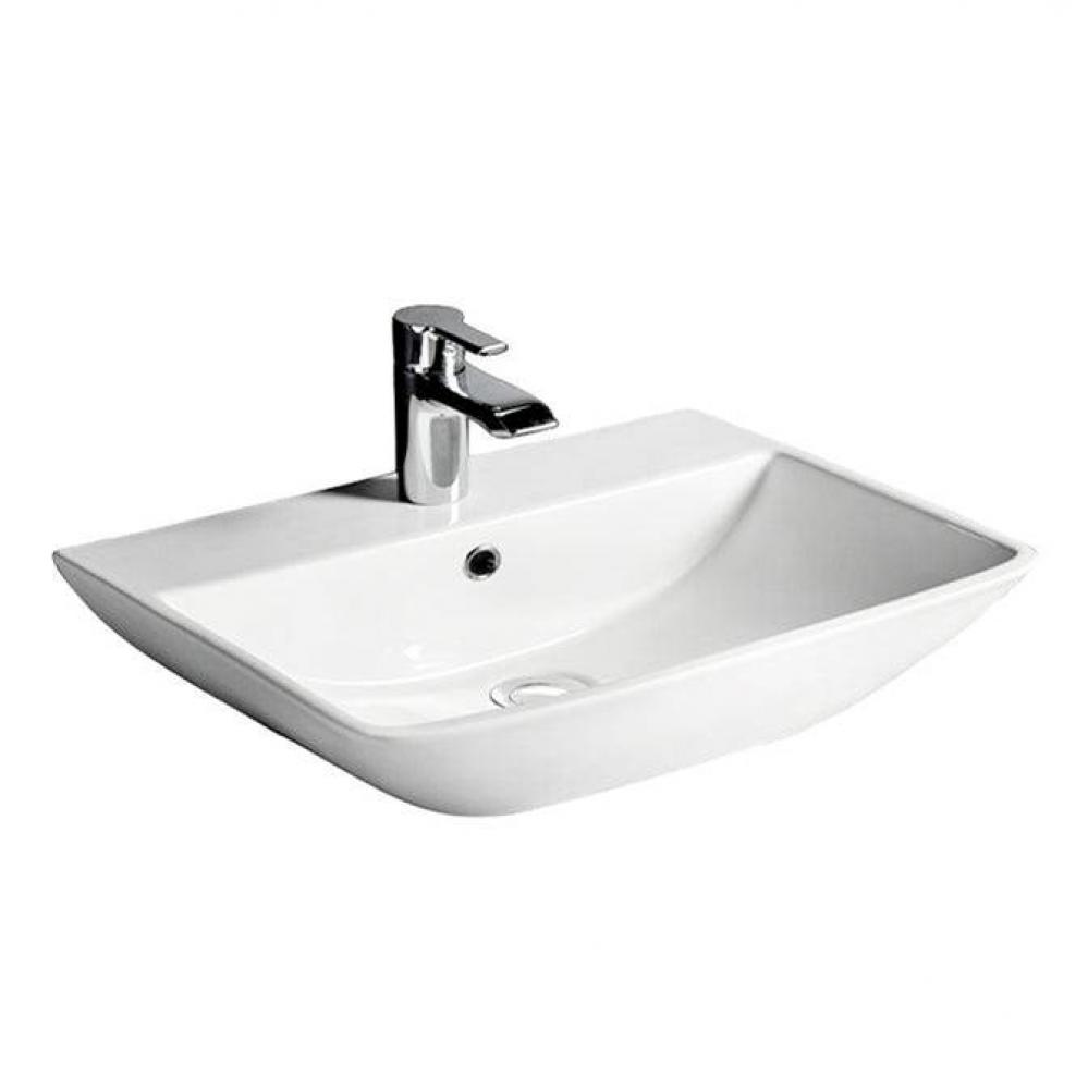 Summit 500 Wall Hung Basin 4 cc, White