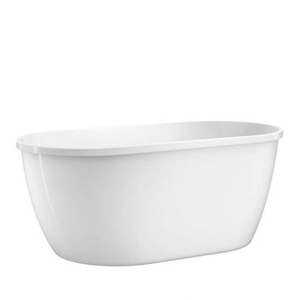 Pearce 51'' FreestandingAcrylic Tub, No Holes WH