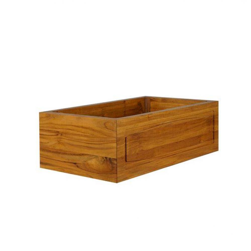 Luana 30'' Single Bowl FarmSink,Arch Frame, Teak