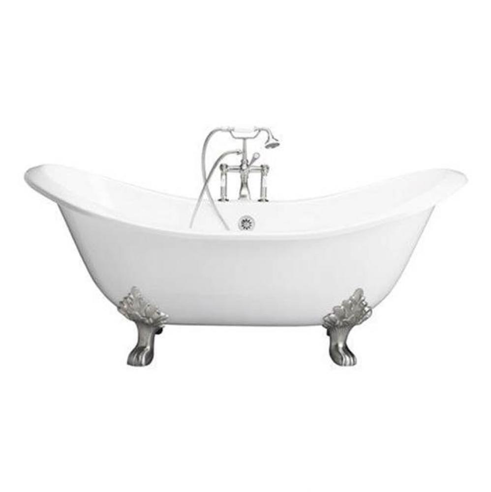 Tub Kit 71'' CI Dbl SlipperFiller, Supplies, Drain-Chrome