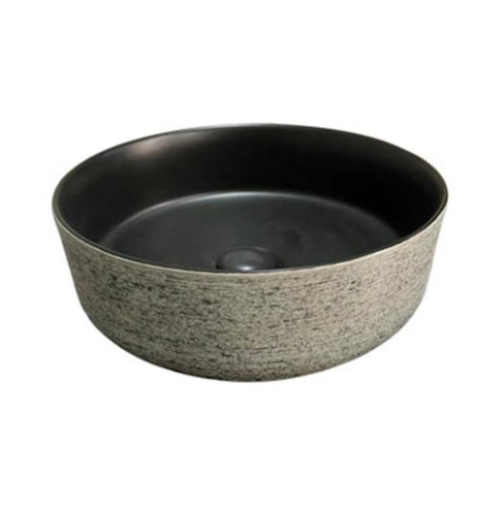 Musgrave 14'' Circular Basin, Black with Gold