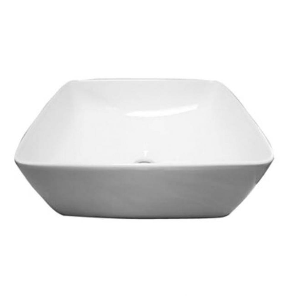 Archer 16'' Square Basin, White