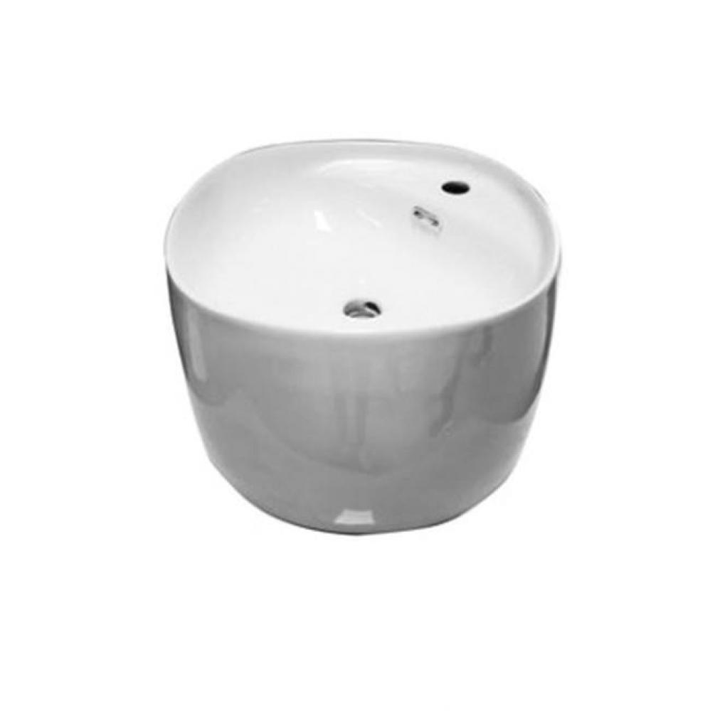 Wharton 17'' Wall Hung Basin, White