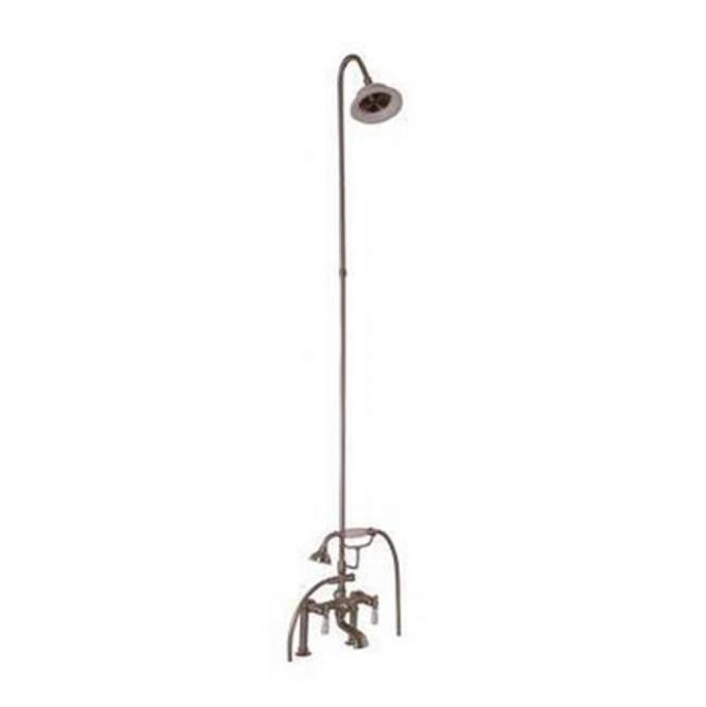 Elephant Spout, Riser, Shower head, Lvr Hdle,Matte Black