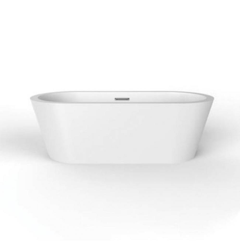 Rosario 70'' Freestanding AC WH Tub,W/Internal Drain & OF MB