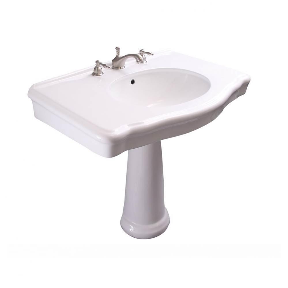 Anders Basin Only w/ 8'' WS Hole,W/ Overflow,White