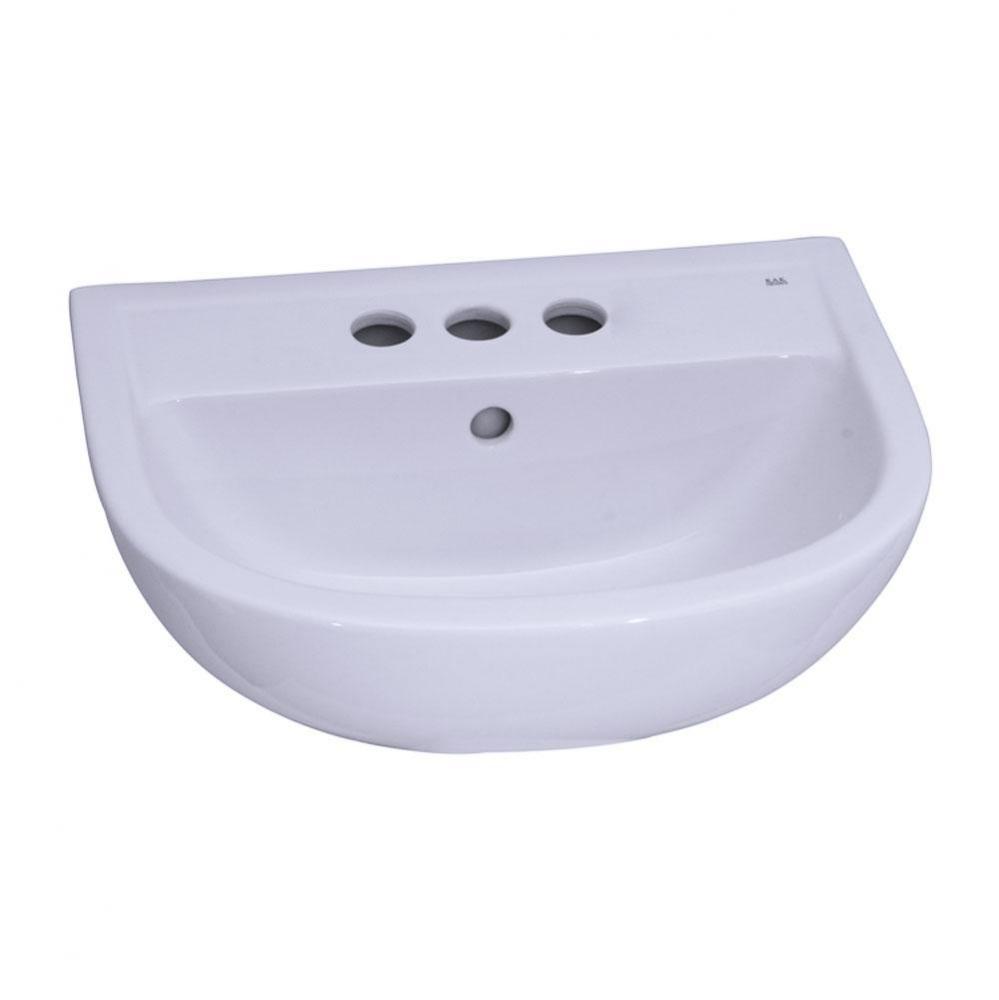 Compact 545 Ped Lav Basin 4'' cc, White