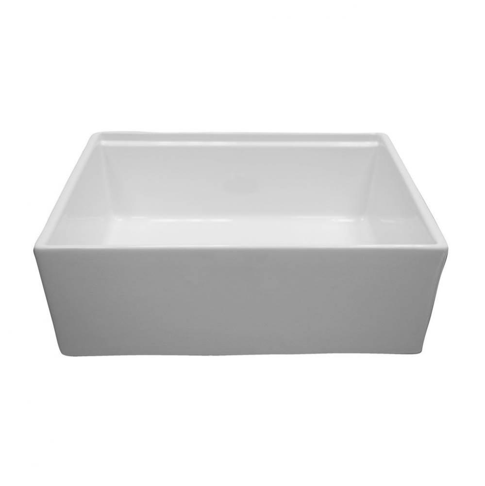 Crofton 27''  Single Bowl Sink w/Ledge,Plain Front,White