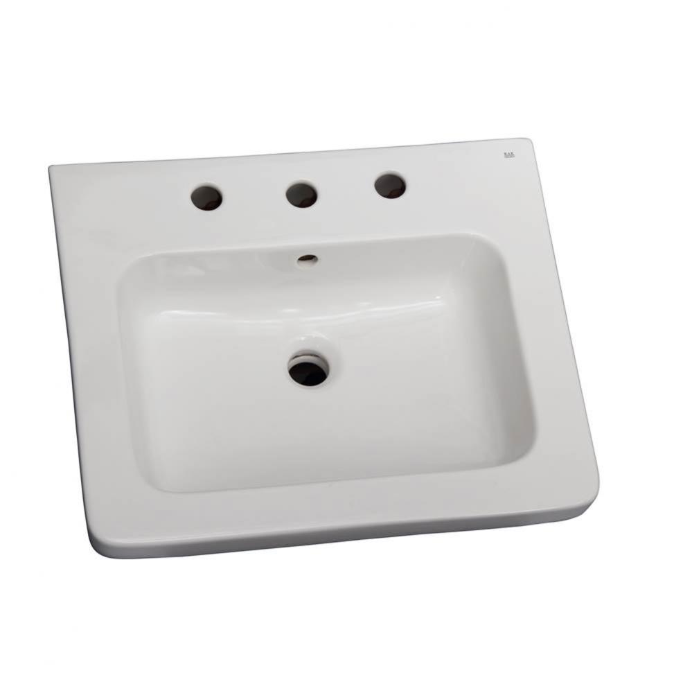 Resort 650 Basin only, White-8'' Widespread