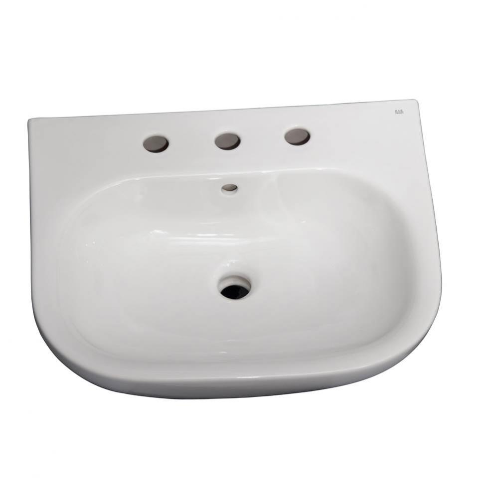 Tonique 550 Basin only, White-8'' Widespread