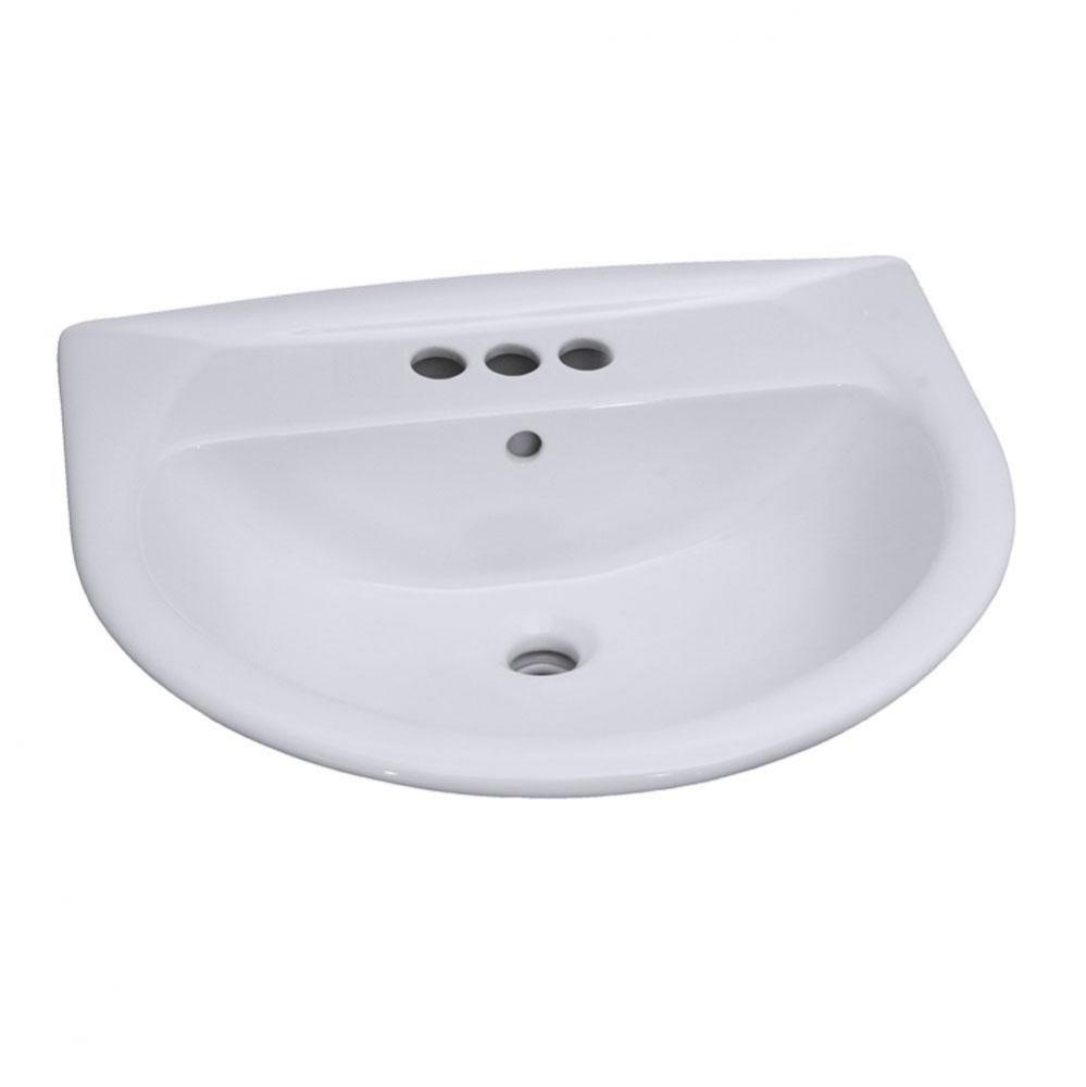 Karla 450 Wall-Hung Basin4'' CC, White