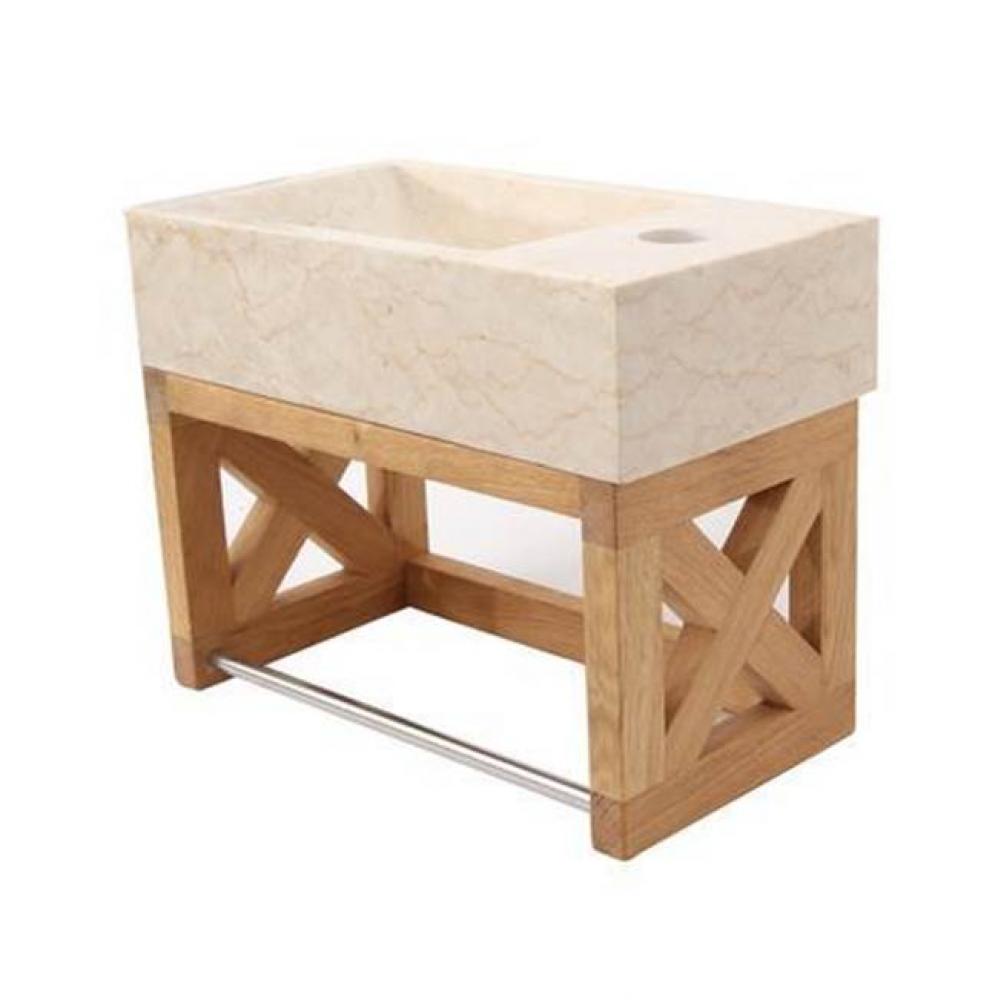 Modena Vanity for Modena Basin 15-3/8''X8-3/8''X8-3/8'',Euro Oak