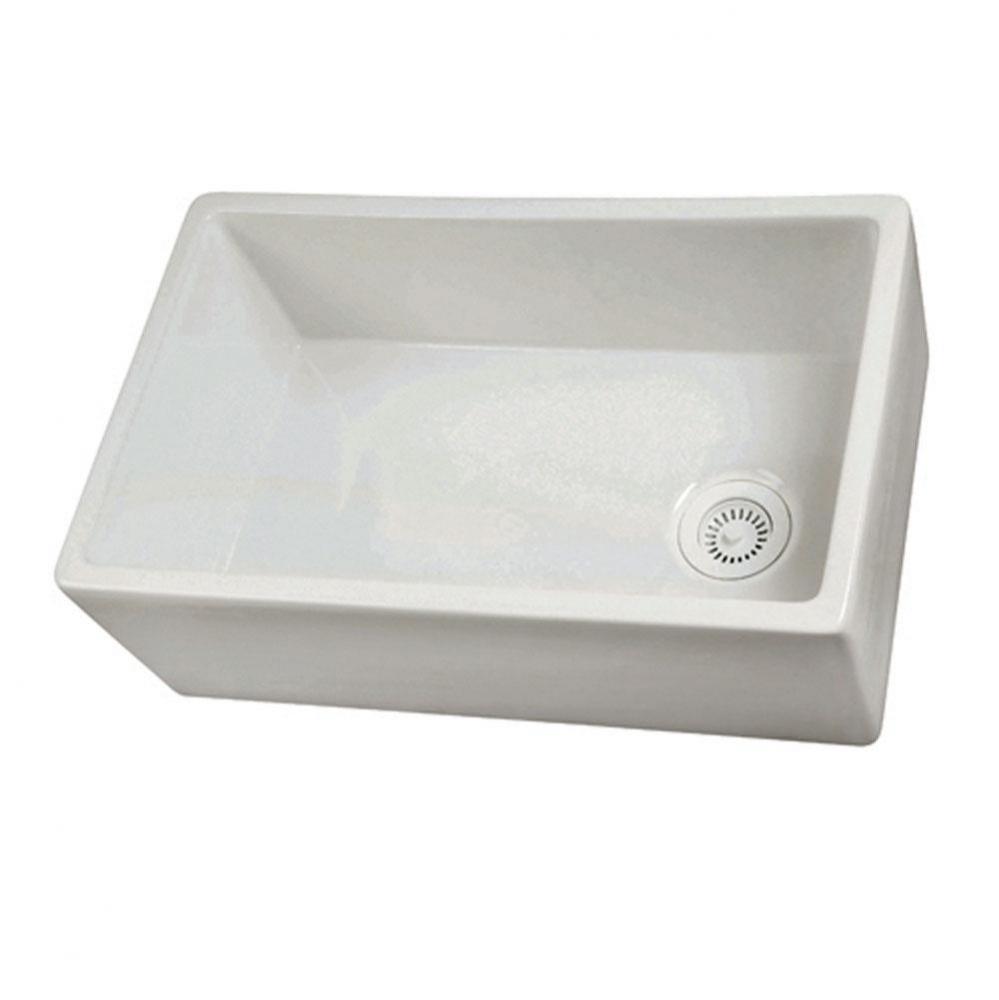 30'' Apron Front Sink, 29 1/2''w x  18''d x 10''h,  White