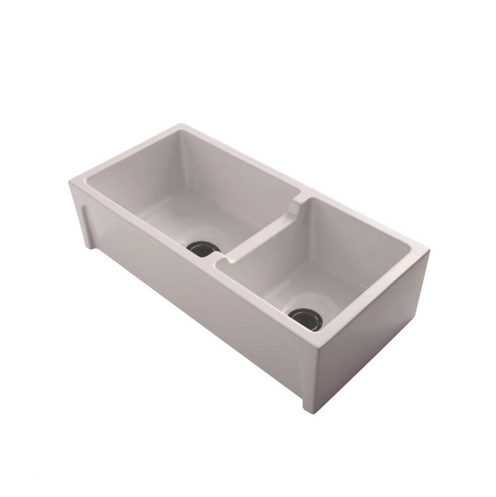 Millwood 36'' DBL BowlFire Clay, Farmer sink, BQ