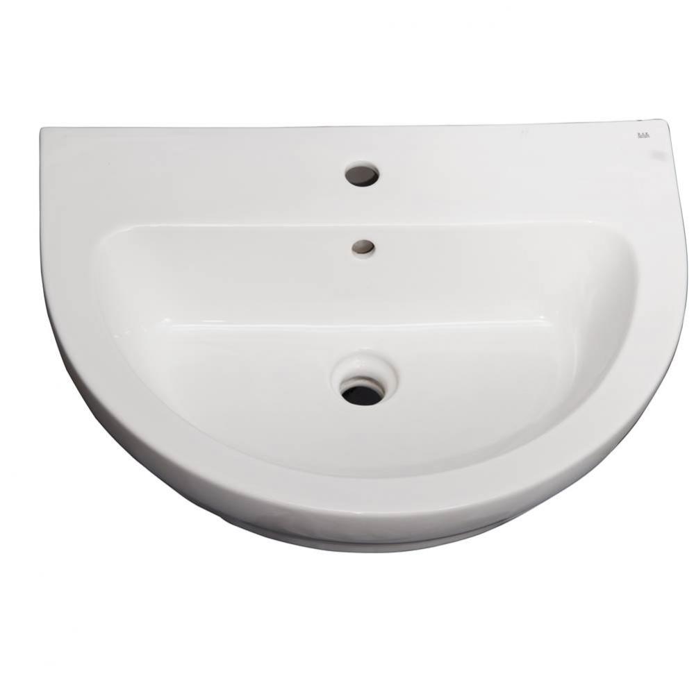 Harmony 800 Basin only,White-1 hole