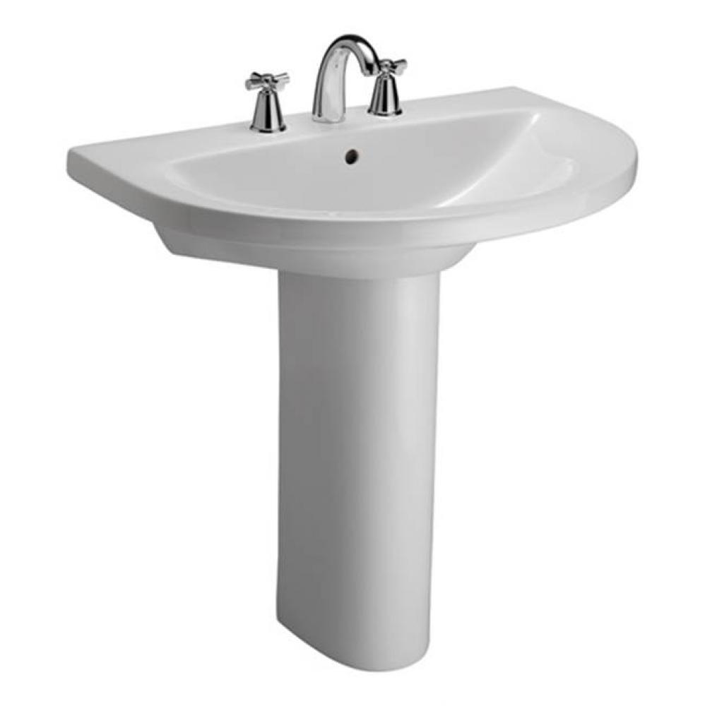 Jumeirah Pedestal Lavatory,  8''cc, White