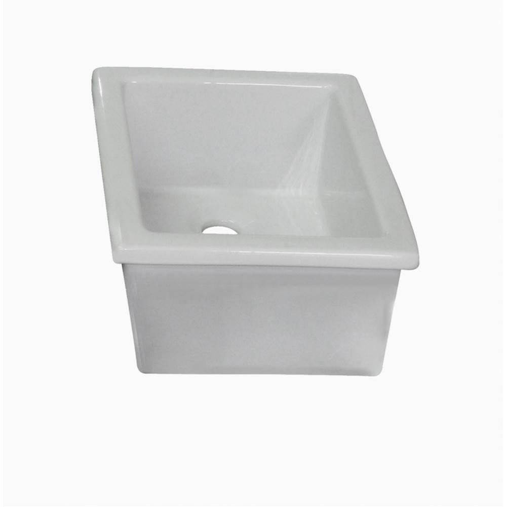 Utility Sink, 14 1/8'' x 11'', Fire Clay, White