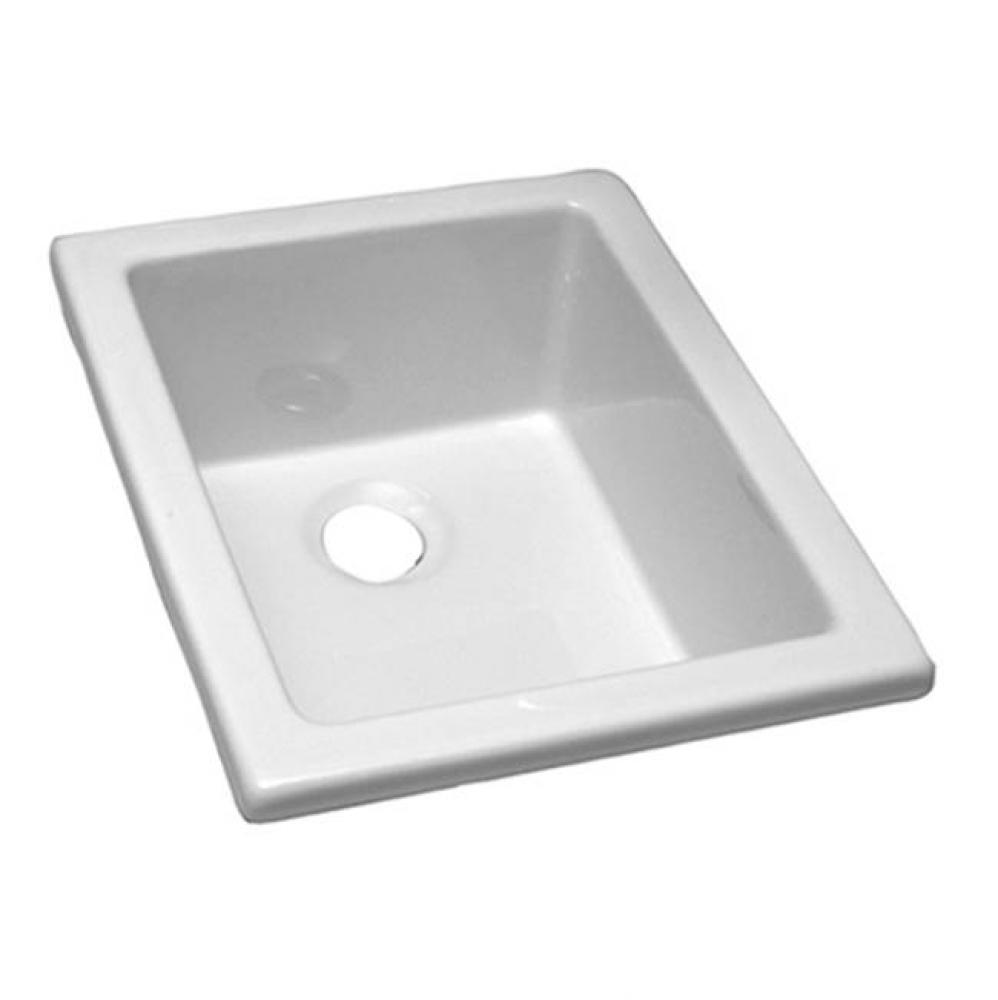 Utility Sink, 18 1/8'' x 14 3/8'', Fire Clay, White