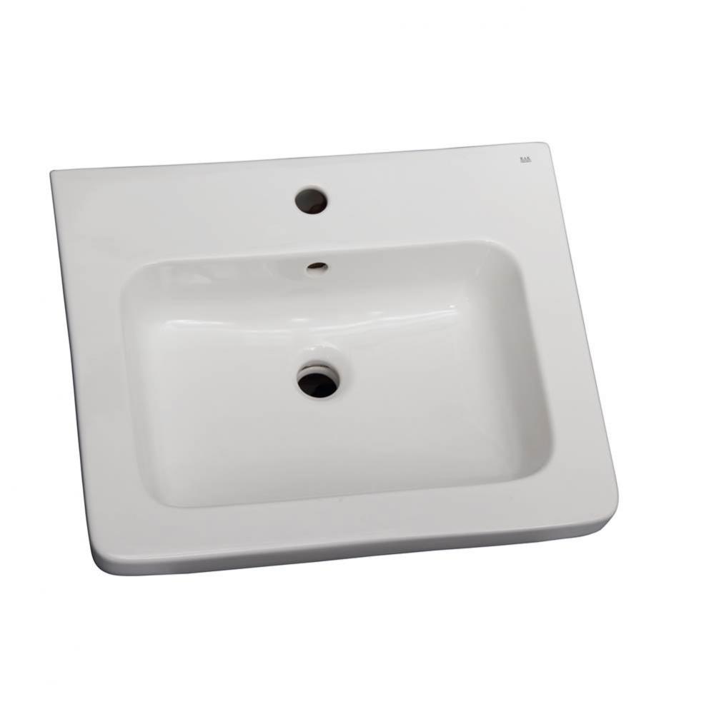 Resort 500 Basin only, White-1 hole