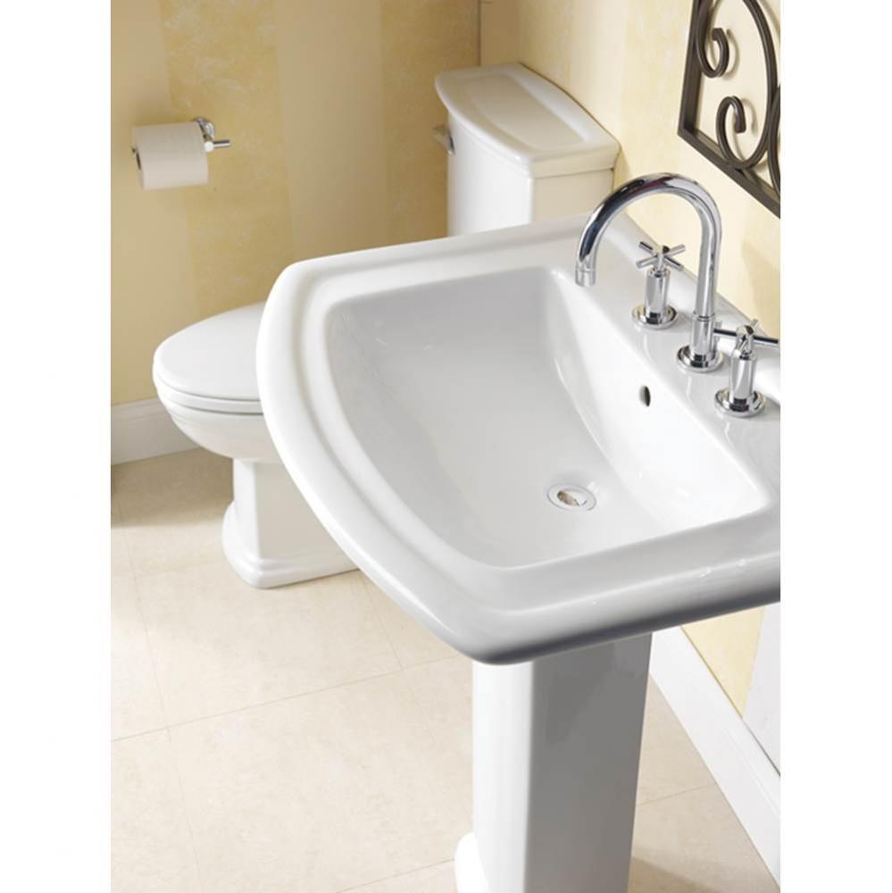 Washington 550 Basin, 4''cc,  White