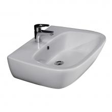 Barclay 4-1011WH - Elena 450 Wall-Hung Basin 1 hole, White