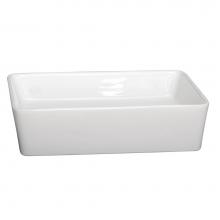 Barclay 4-1097WH - Harmony Rectangular Above Counter Basin, White