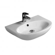 Barclay 4-328WH - Infinity 500 Wall-Hung Basin 8'' cc, White