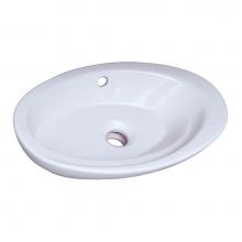 Barclay 4-325WH - Infinity Above Counter Basin 23'' - White