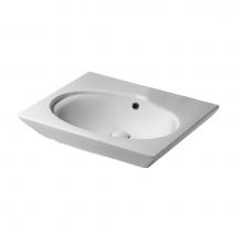 Barclay 4-378WH - Opulence 23'' Wall-Hung Basin White, Oval Bowl, 8'' WS