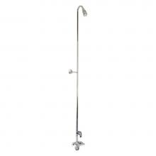 Barclay 4199-CP - Diverter Bathcock w/Code Spout , Riser, Polished Chrome