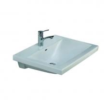 Barclay 4-271WH - Mistral 650 Wall-Hung Basin 1-Hole, White