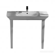 Barclay 964WH - Opulence Console 39-1/2'', Rect Bowl, 8'' WS, White