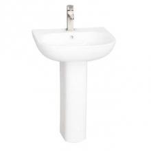 Barclay 3-2034WH - Tonique 550 Pedestal Lavatory  White-4'' Centerset