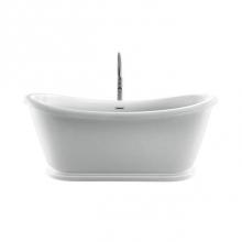 Barclay ATDSN70BHIG-CP - Morgan 70'' AC Freestanding Tub White,w/Internal Drain-OF CP